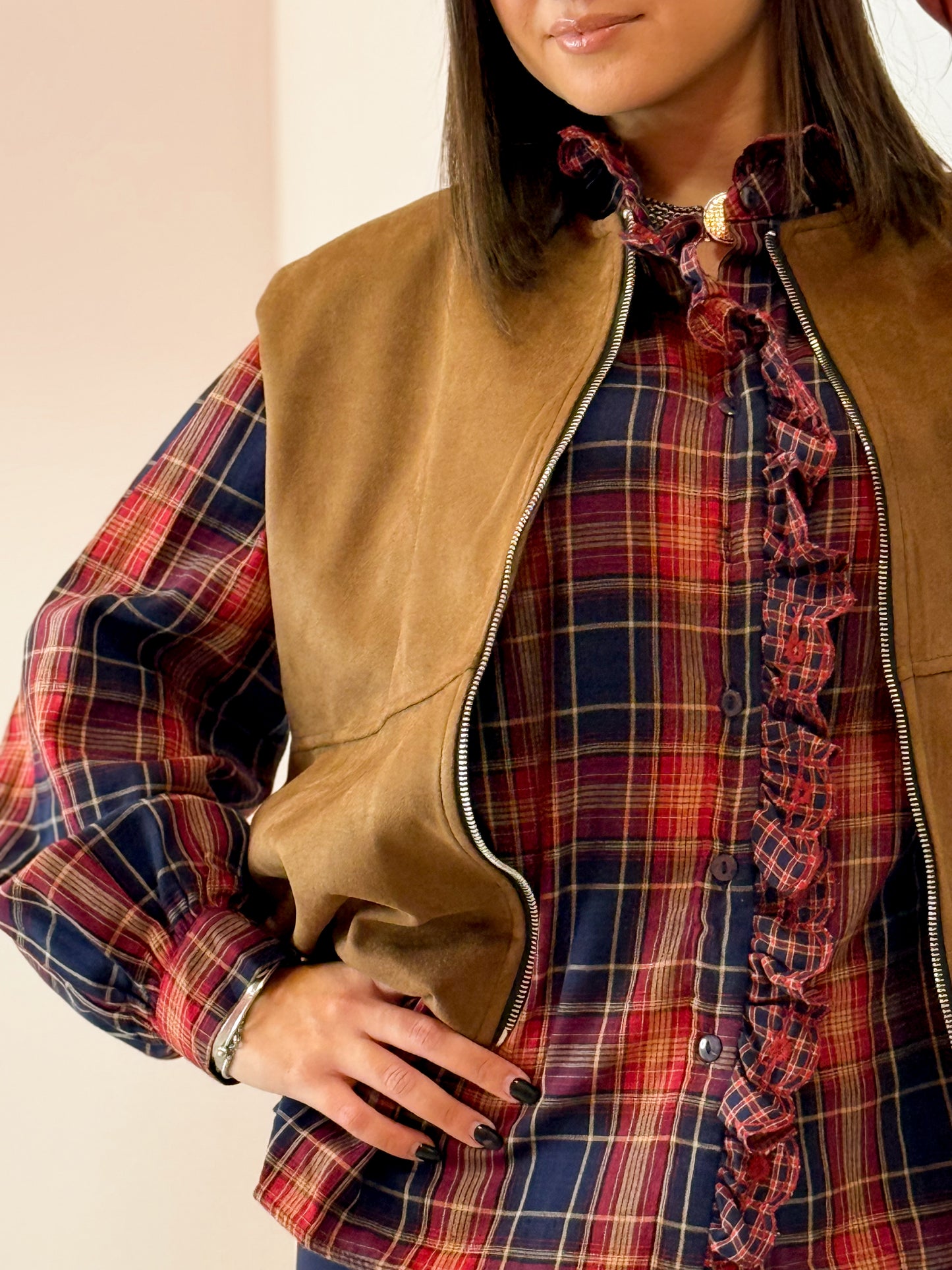 GILET CAMOSCIO