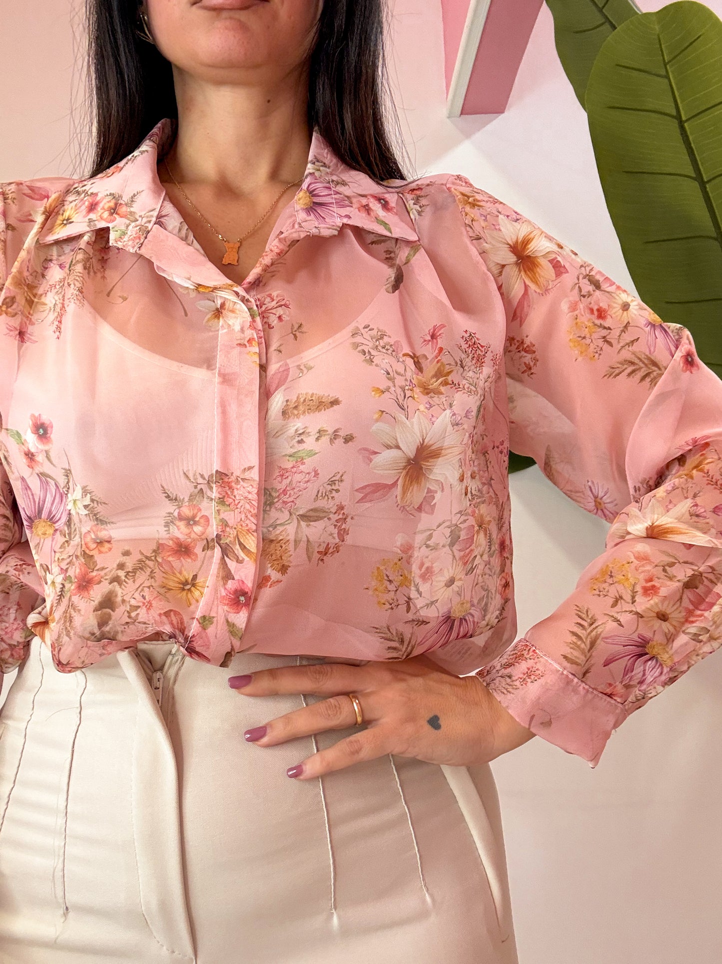 CAMICIA ROMANTICA PANNA