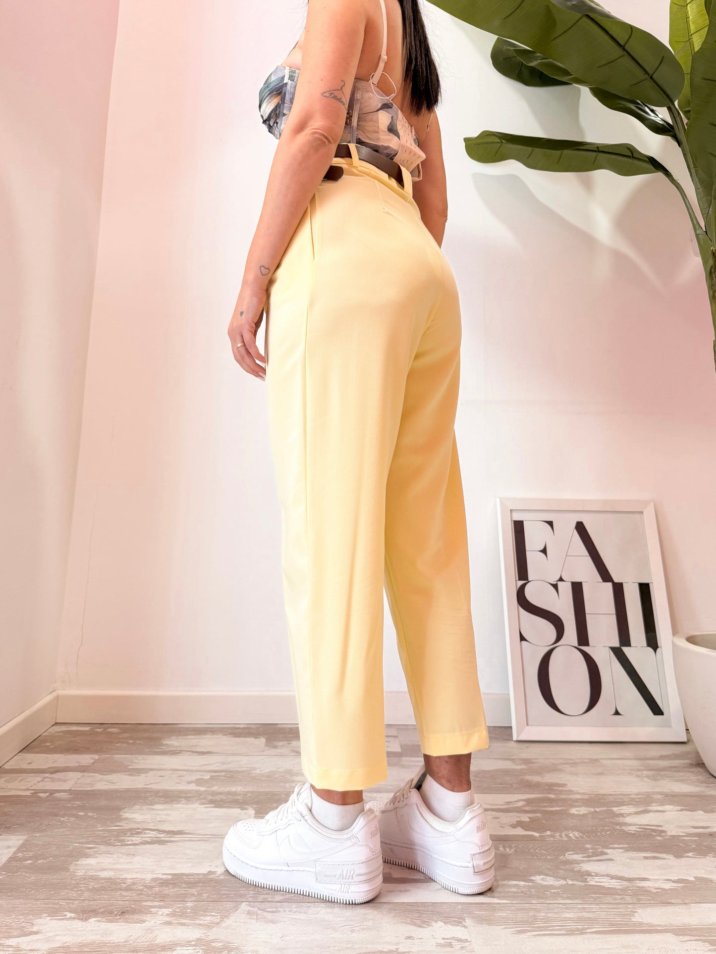 PANTALONE SLOUCHY GIALLO