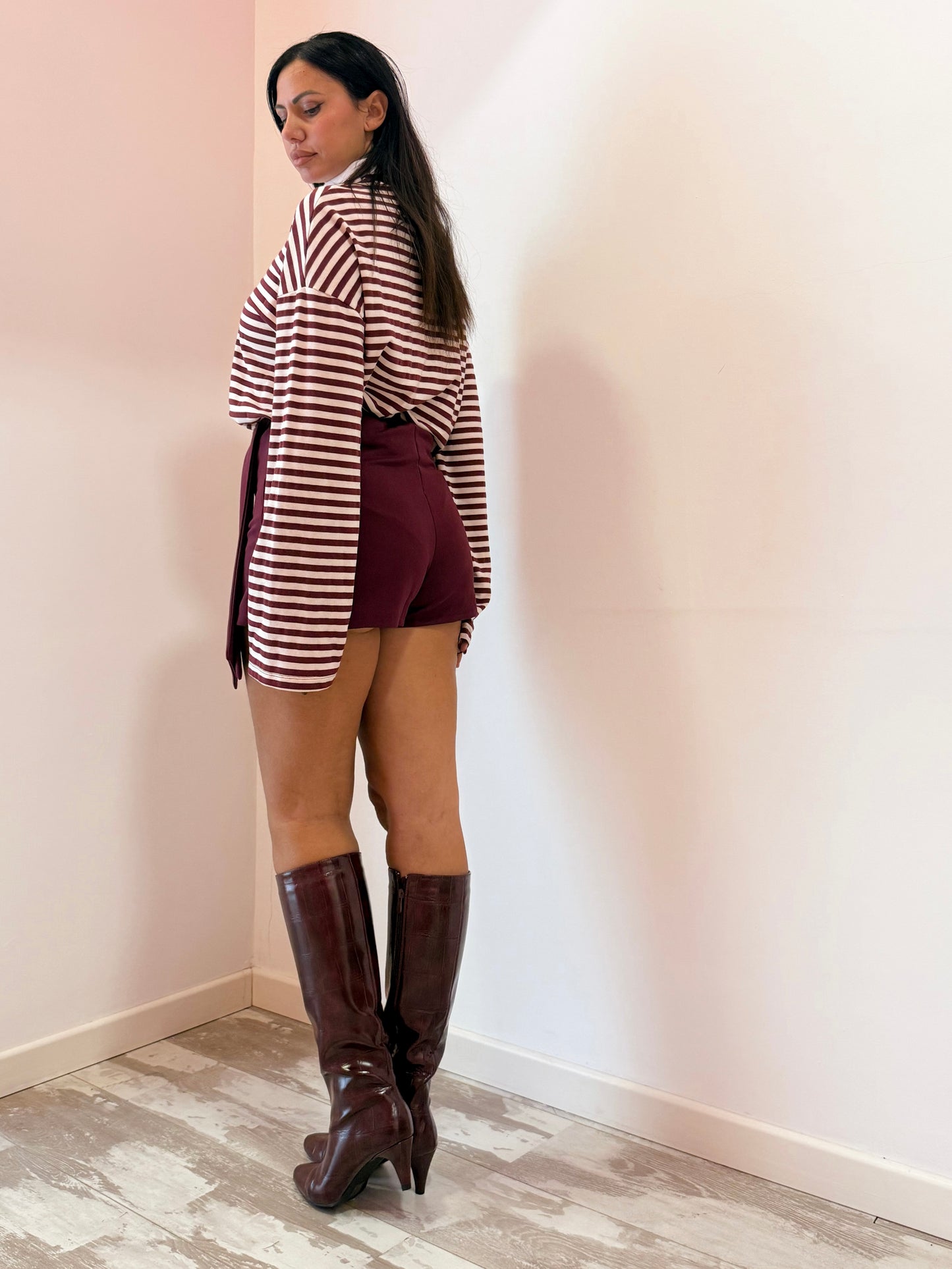 GONNA SHORTS DRAPPO BORDEAUX