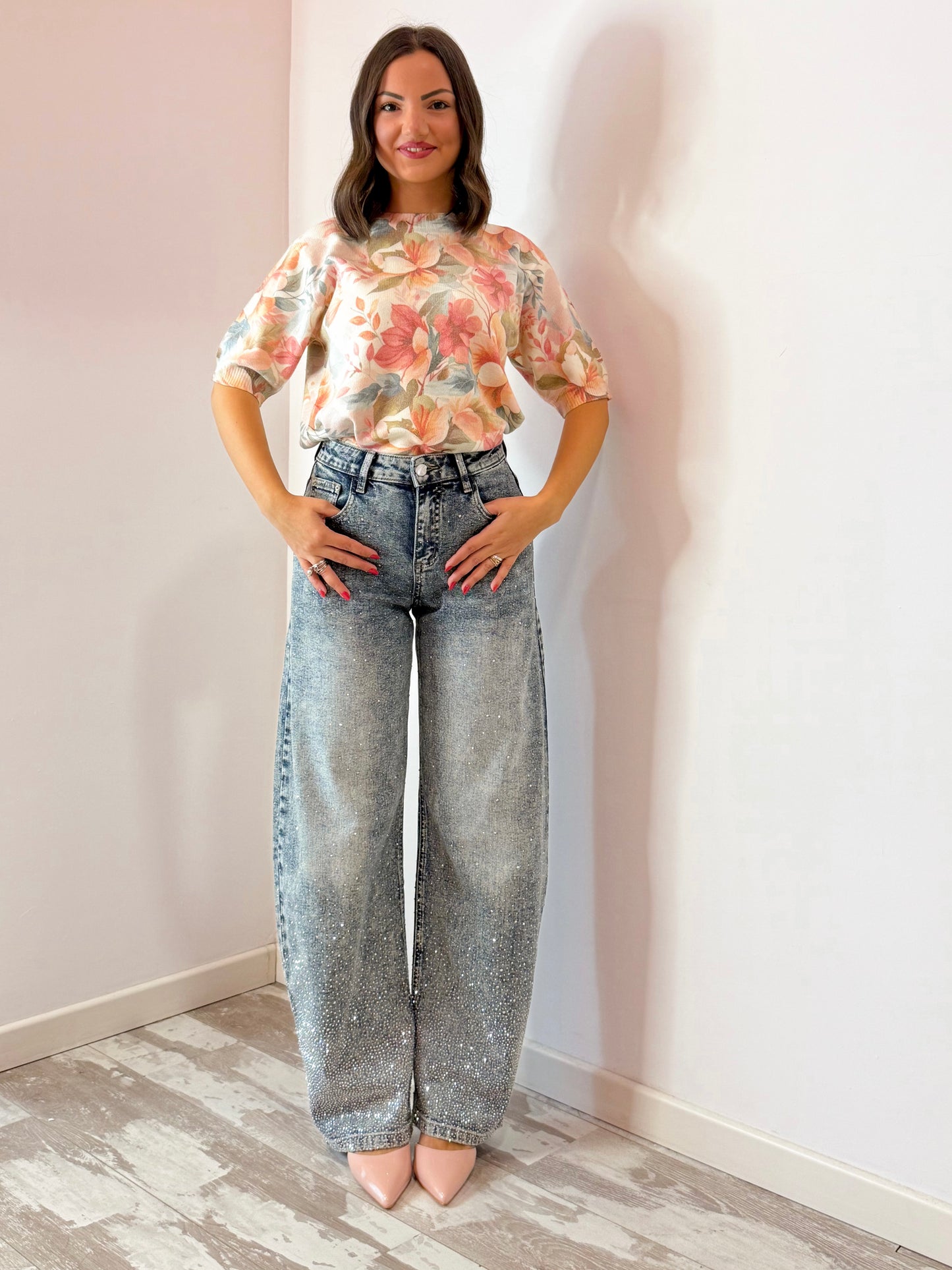 JEANS BALLOON BRILLANTINI