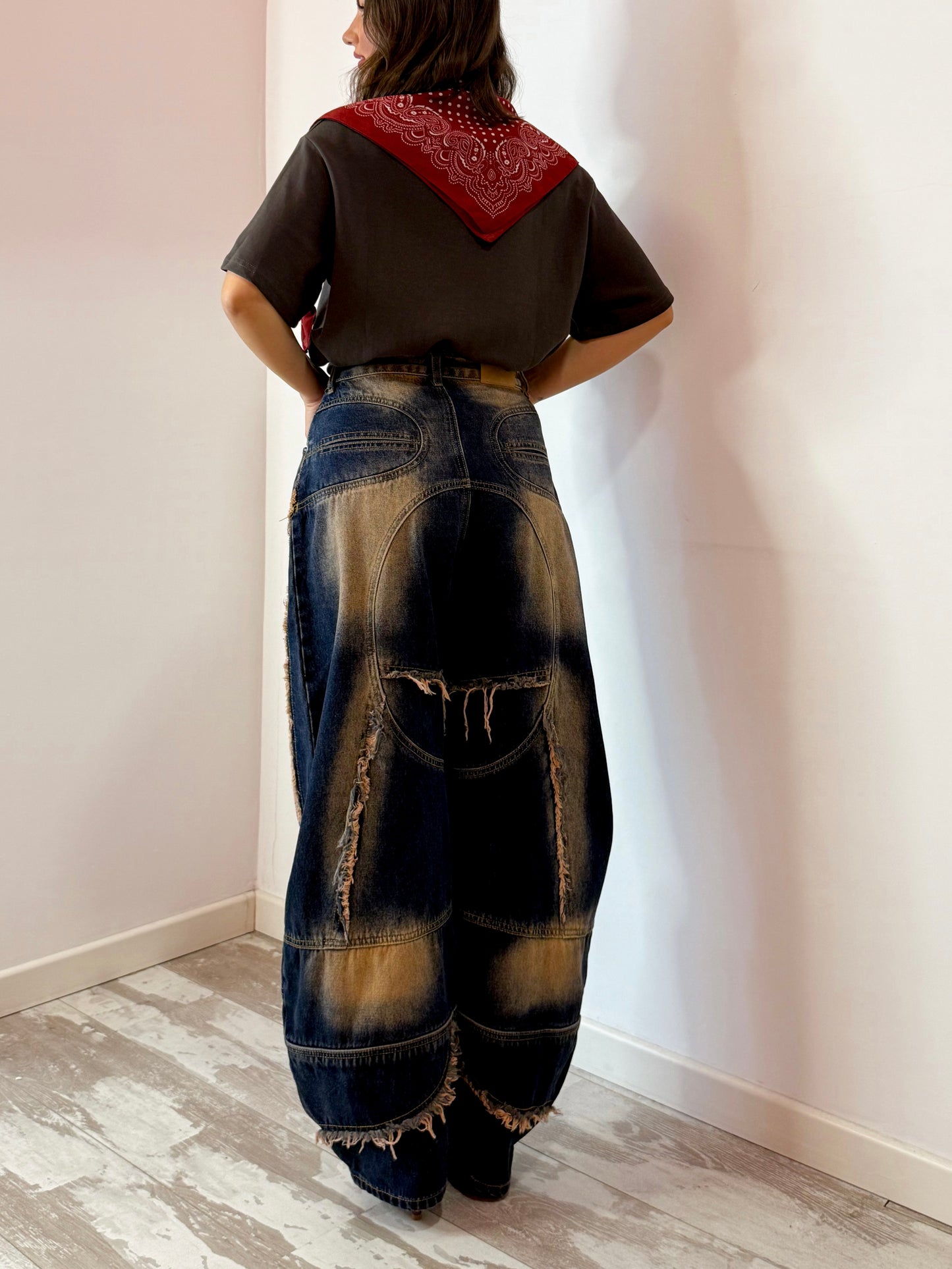 JEANS SFUMATO ROSA