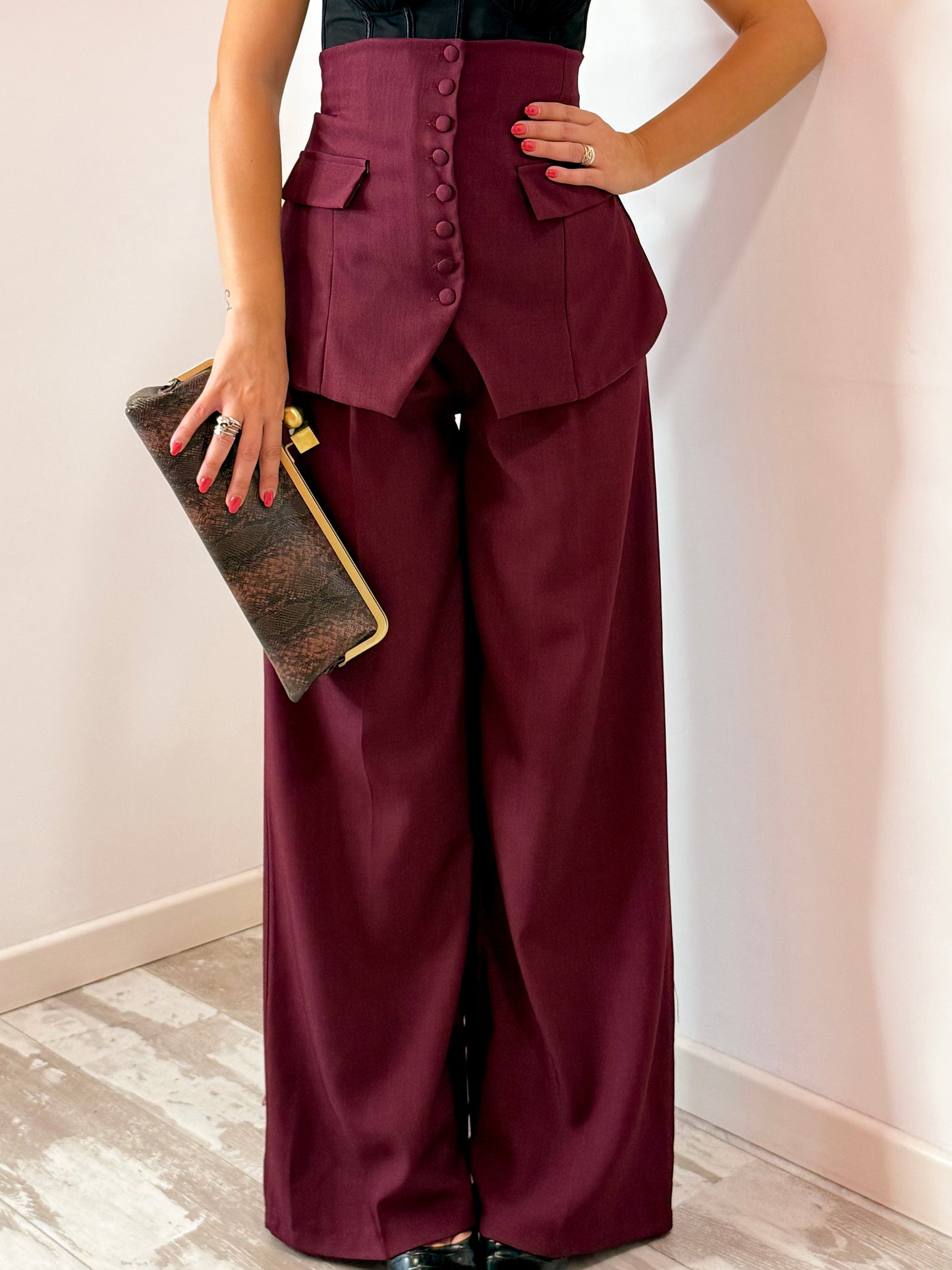 TAILLEUR BUSTINO BORDEAUX