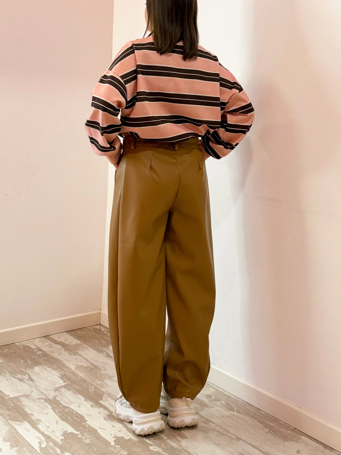 PANTALONE ECOPELLE CAMEL