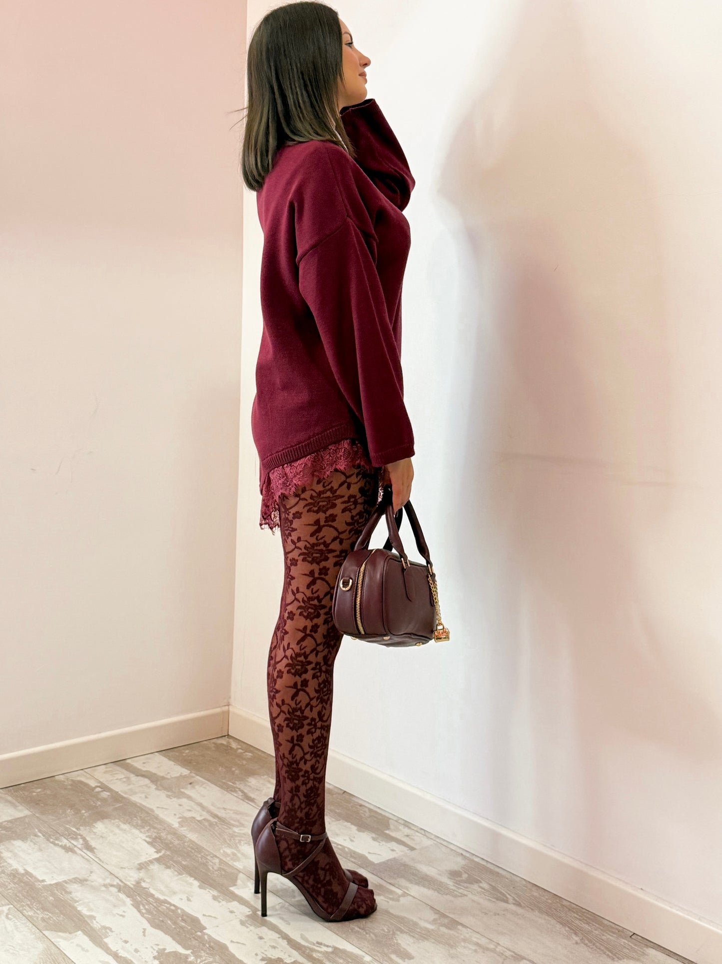 PULL TRASVERSALE BORDEAUX