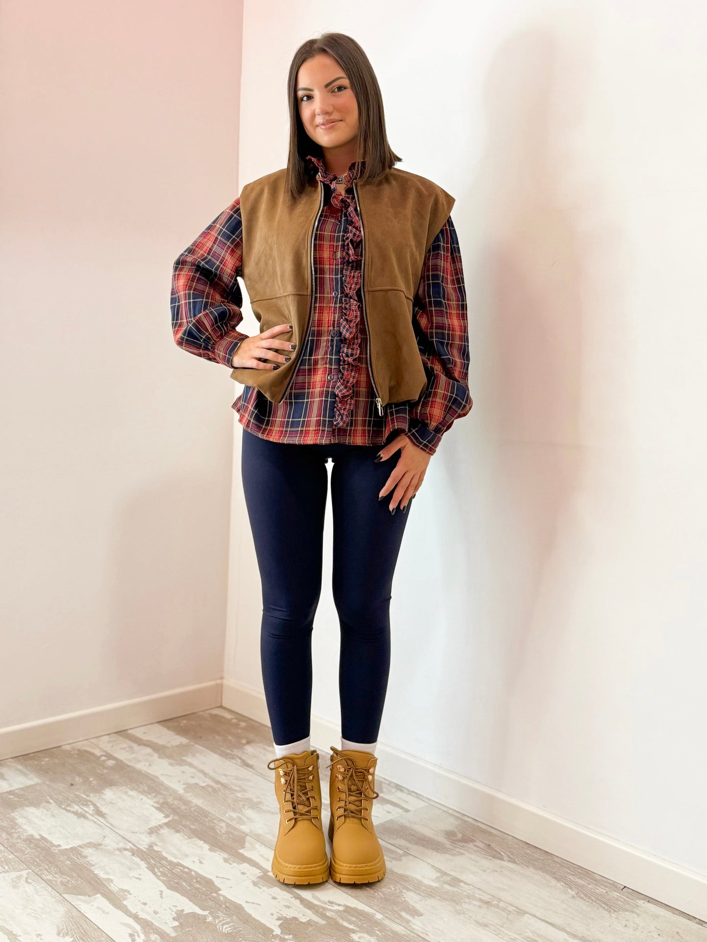 GILET CAMOSCIO