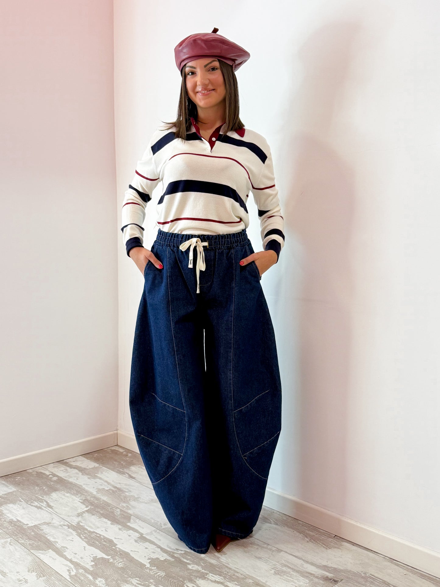 PULL RIGHE DUE COLORI