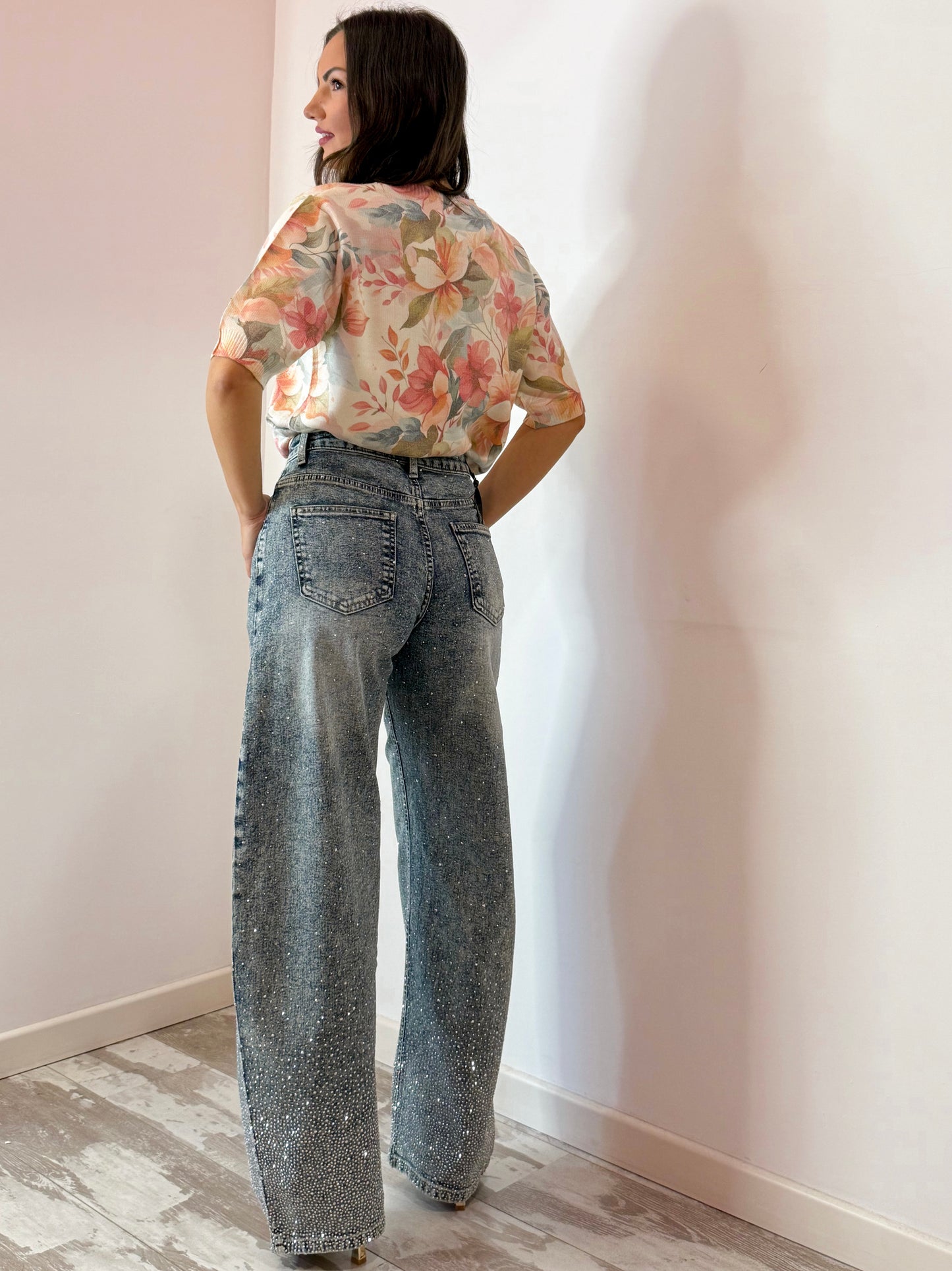 JEANS BALLOON BRILLANTINI