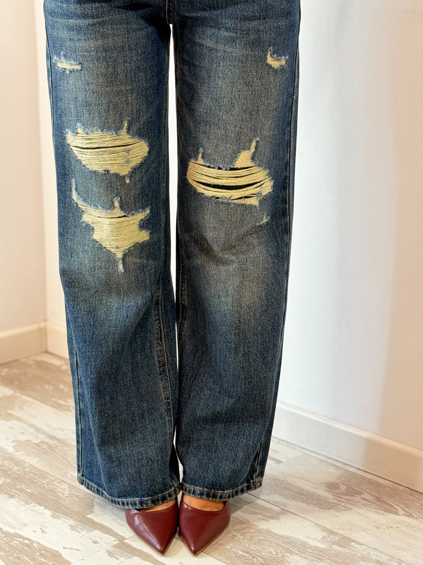 JEANS STRAPPO LARGO