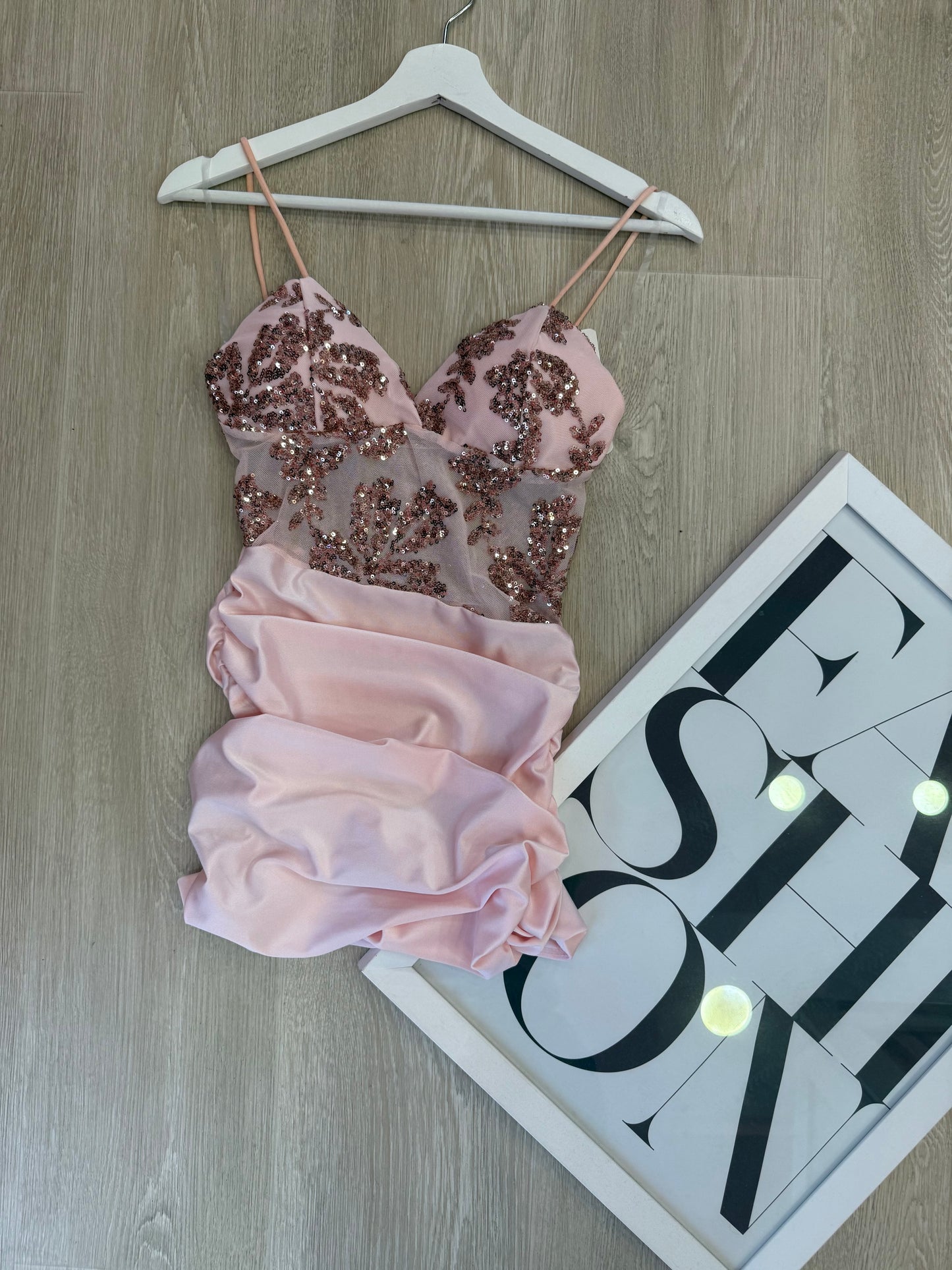 VESTITO PAILLETTES CORTO 3 COLORI