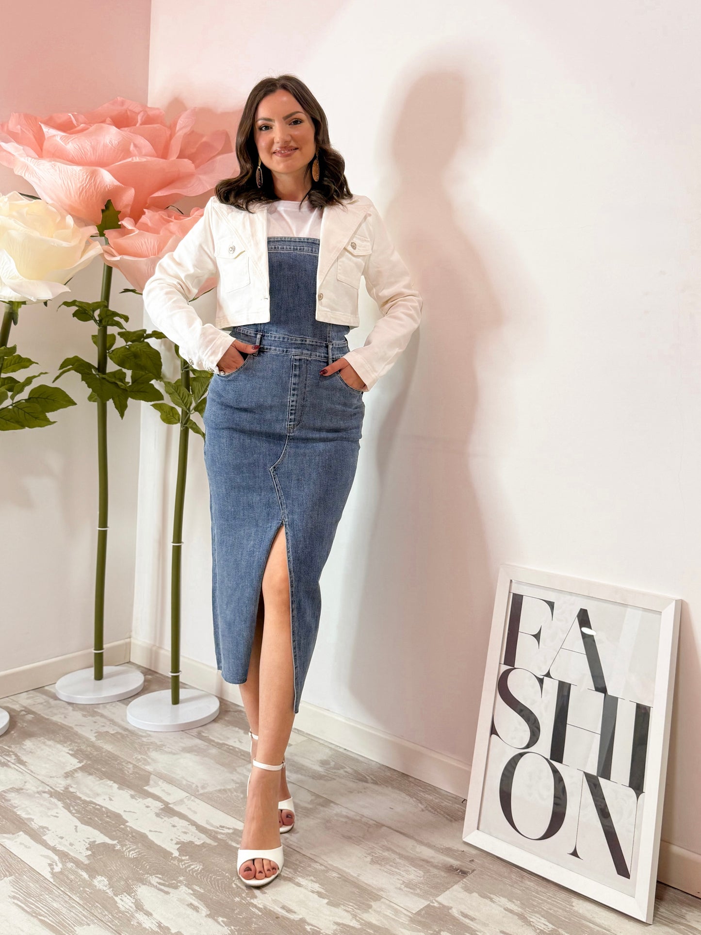 VESTITO A FASCIA IN JEANS
