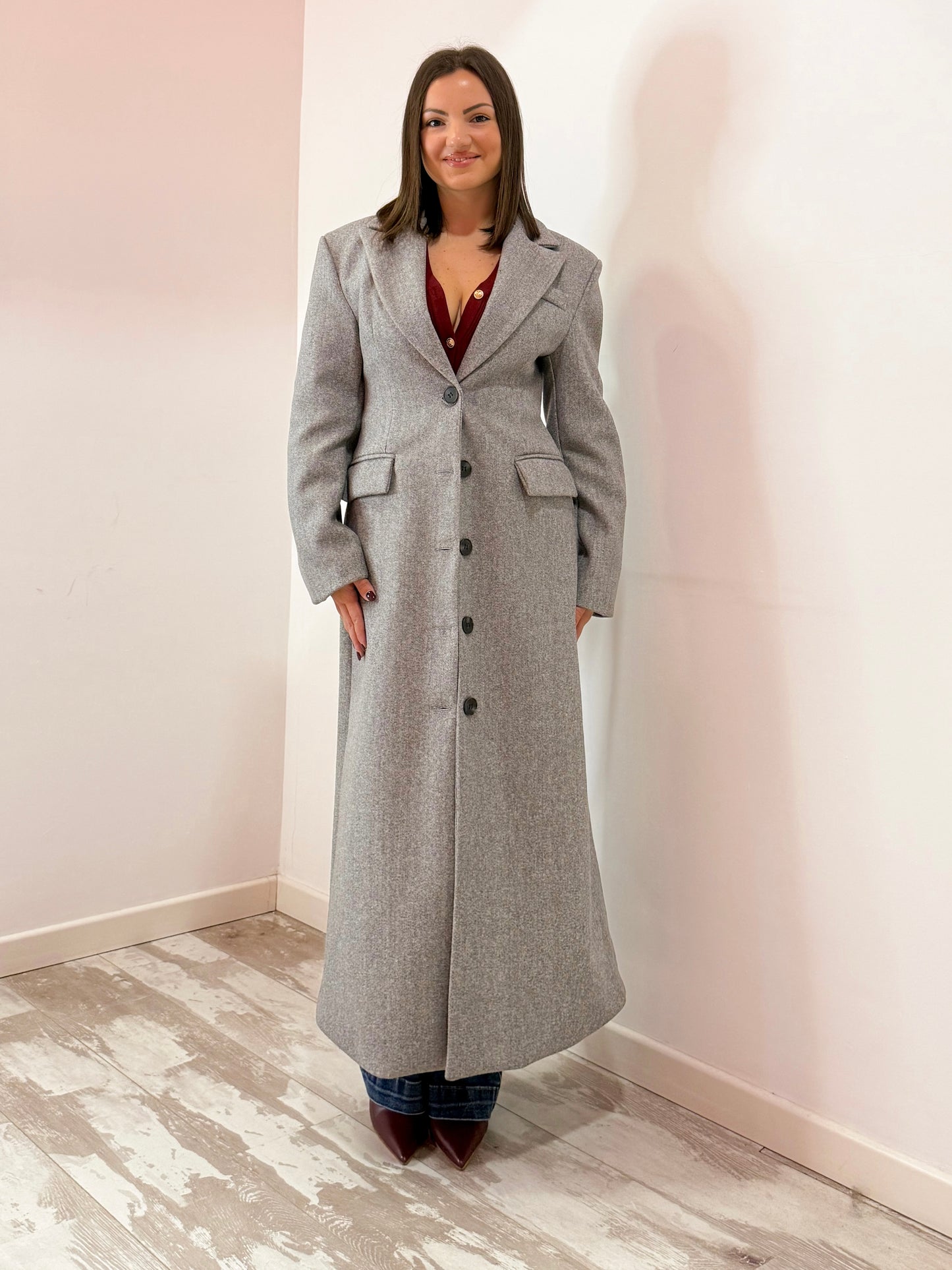 CAPPOTTO AVVITATO GRIGIO