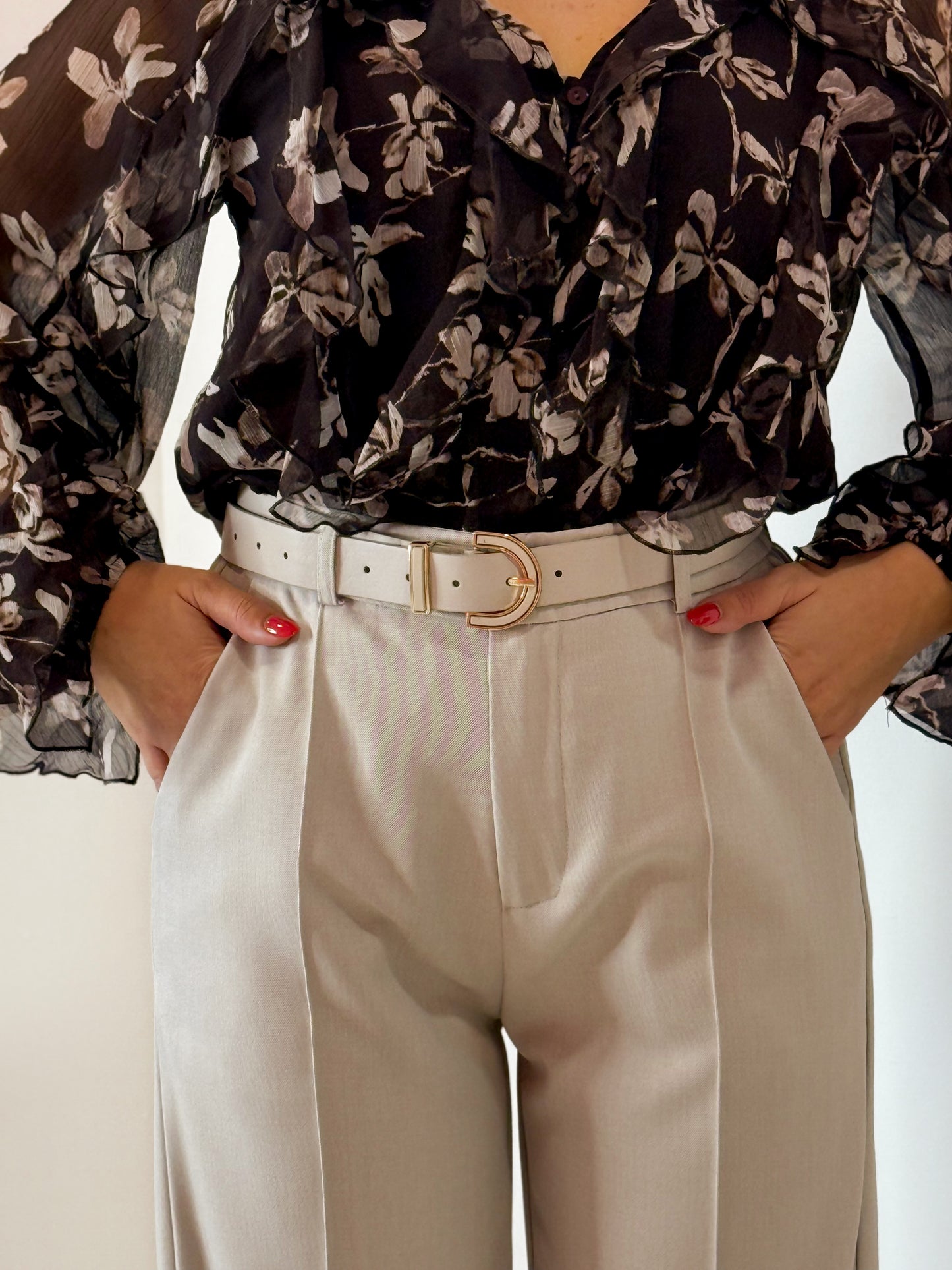 PANTALONE CLASSICO PANNA