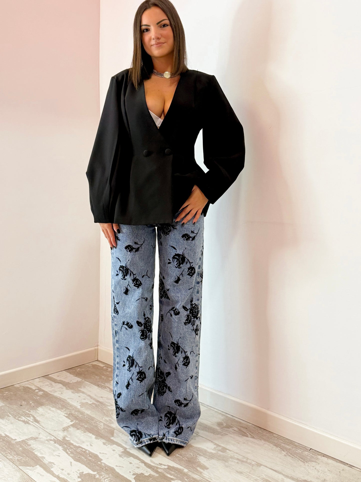 JEANS FIORE NERO