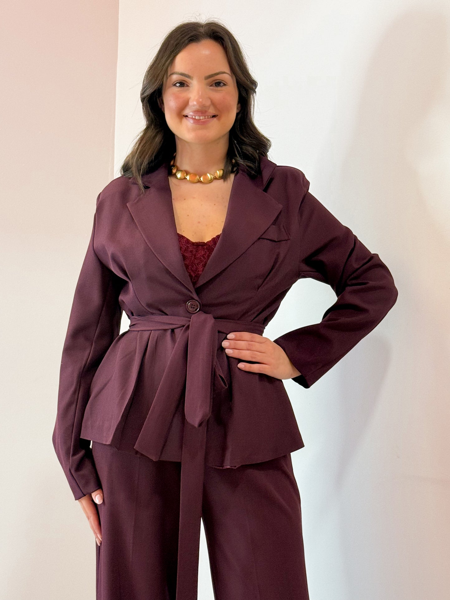 TAILLEUR BASIC BORDEAUX