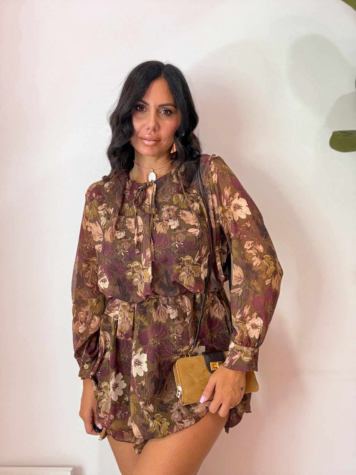 VESTITO CORTO AUTUMN VERDE