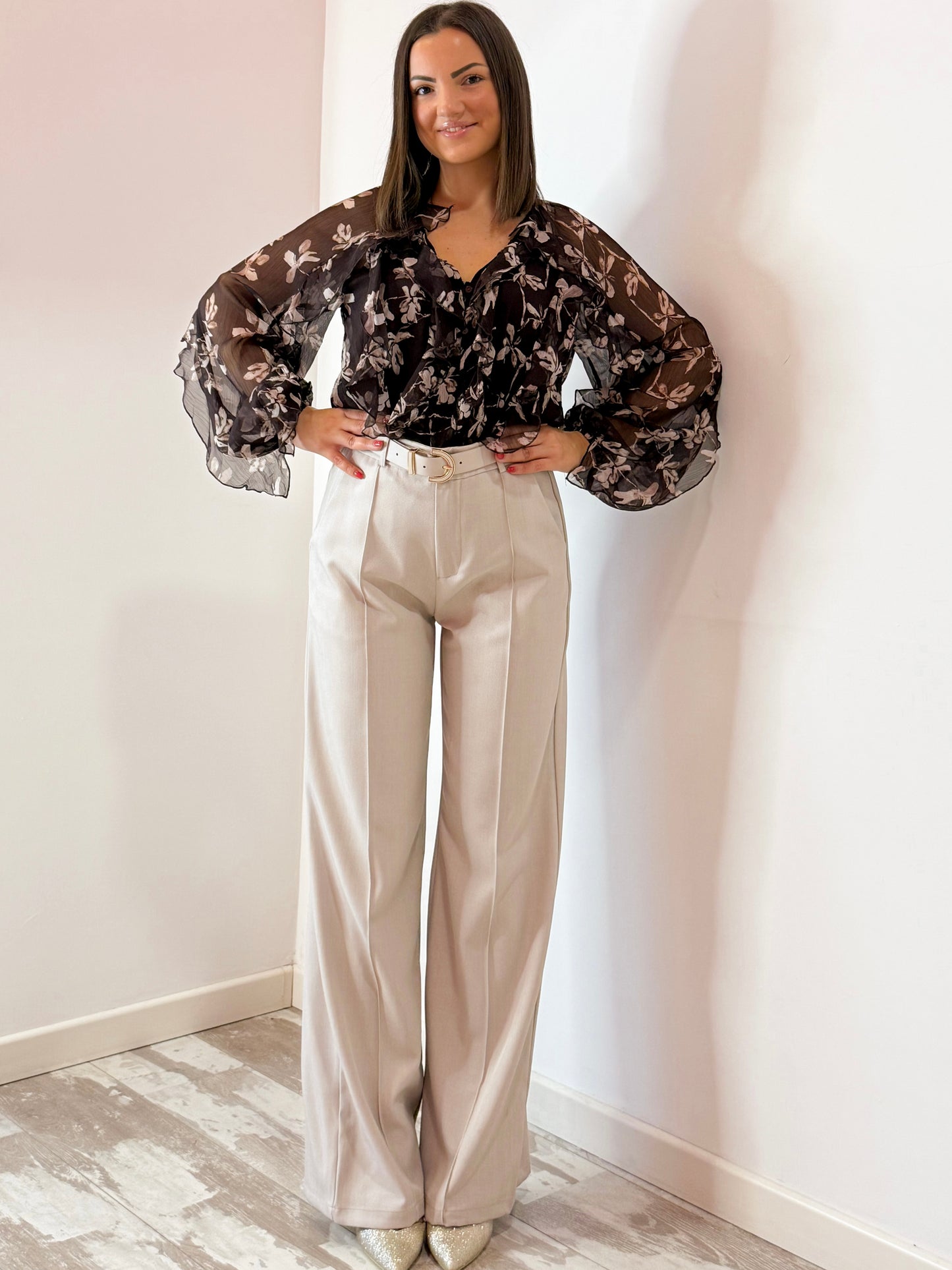 PANTALONE CLASSICO PANNA