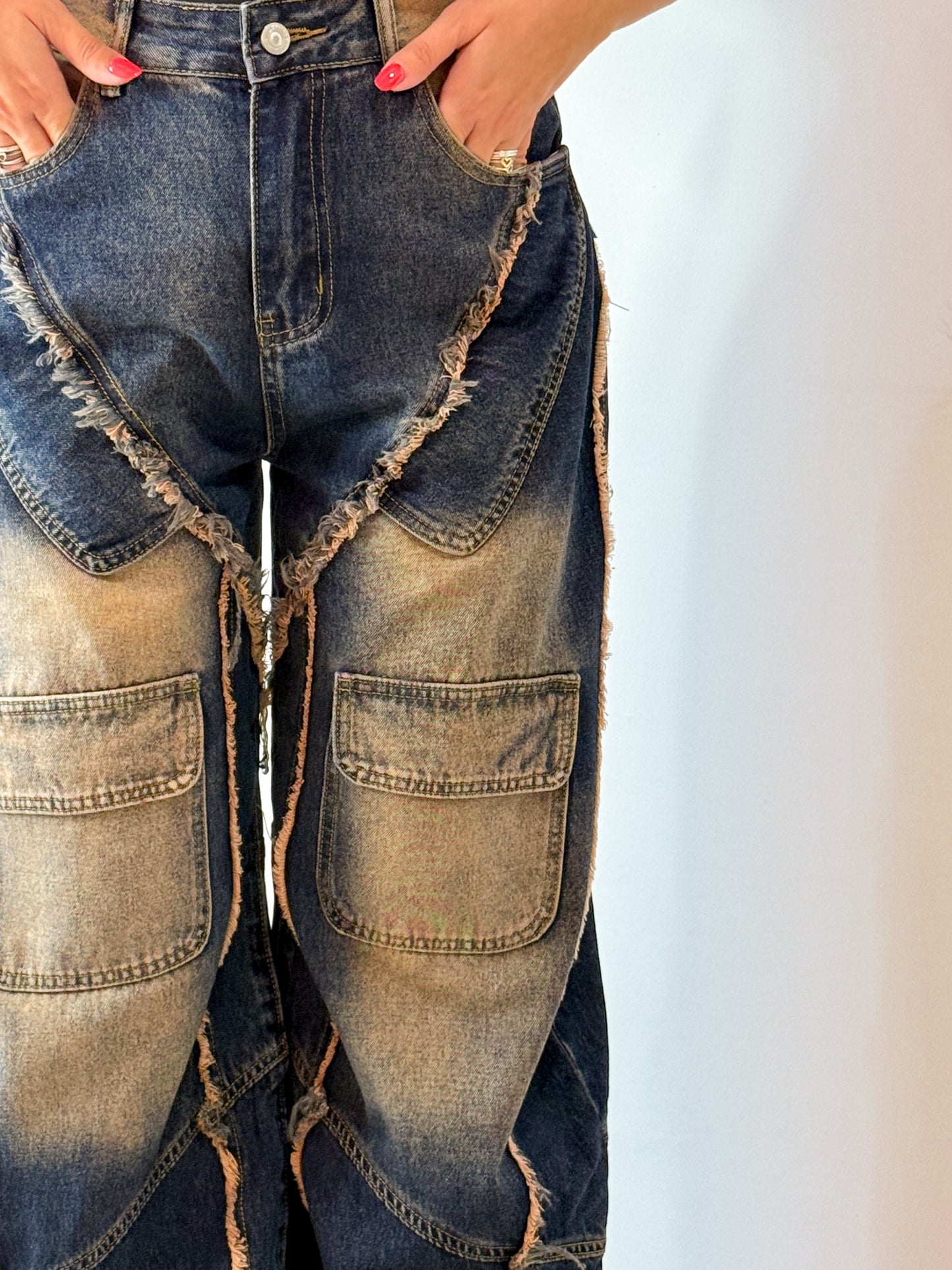 JEANS SFUMATO ROSA
