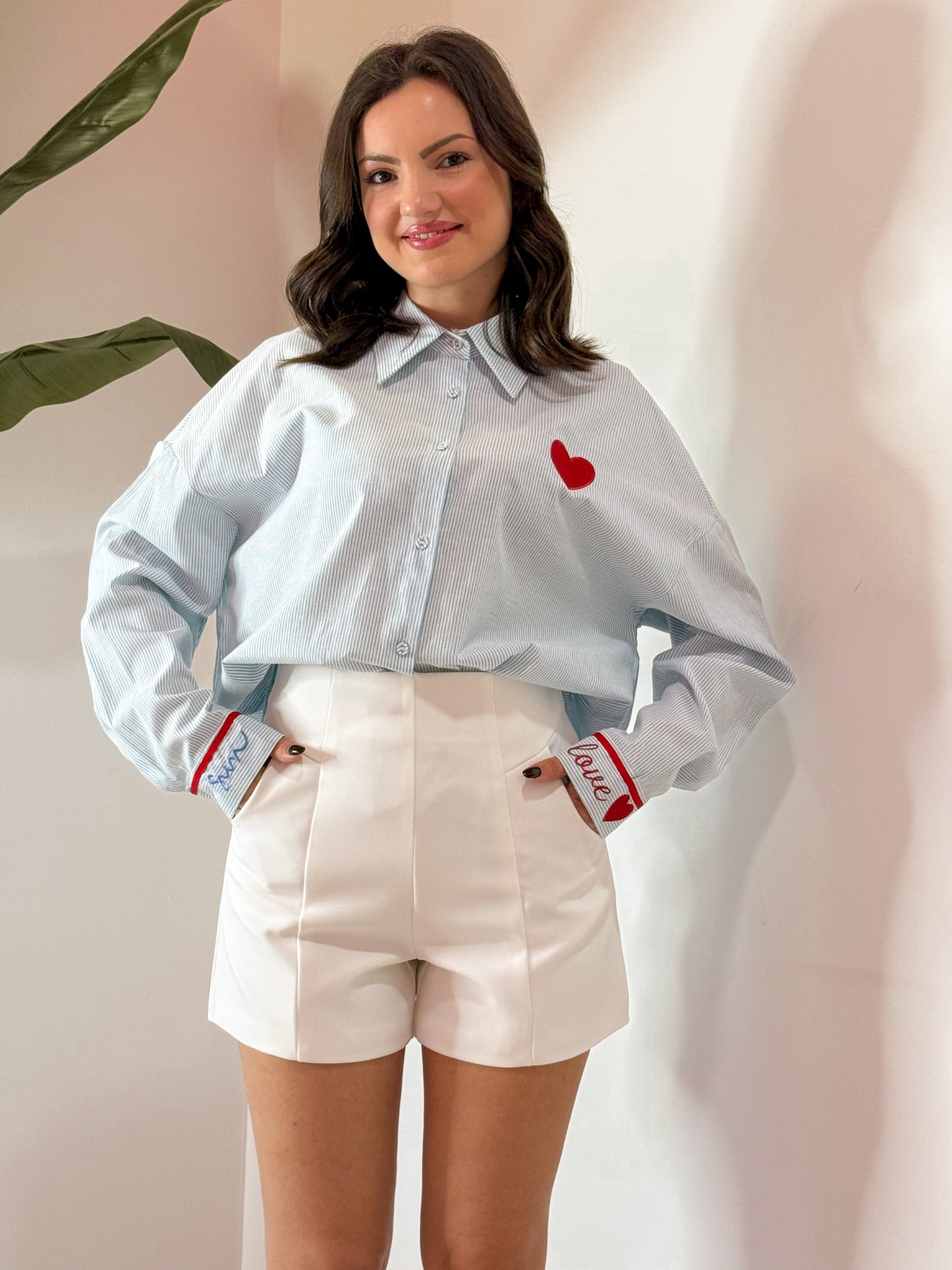 SHORTS STRUTTURATO BIANCO