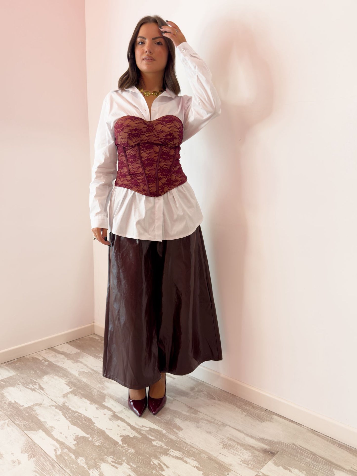 Camicia con bottoncino