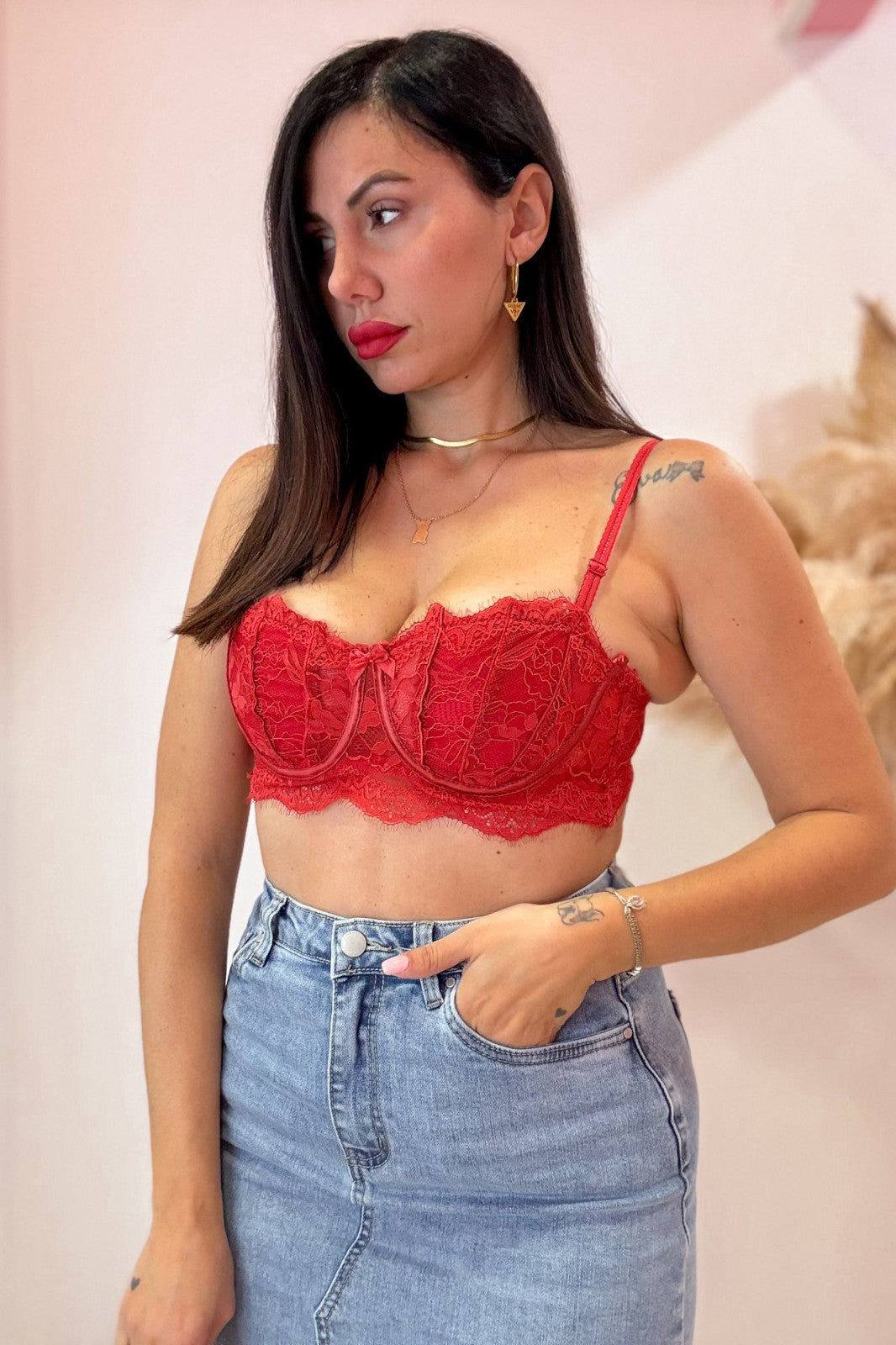 Bralette rossa
