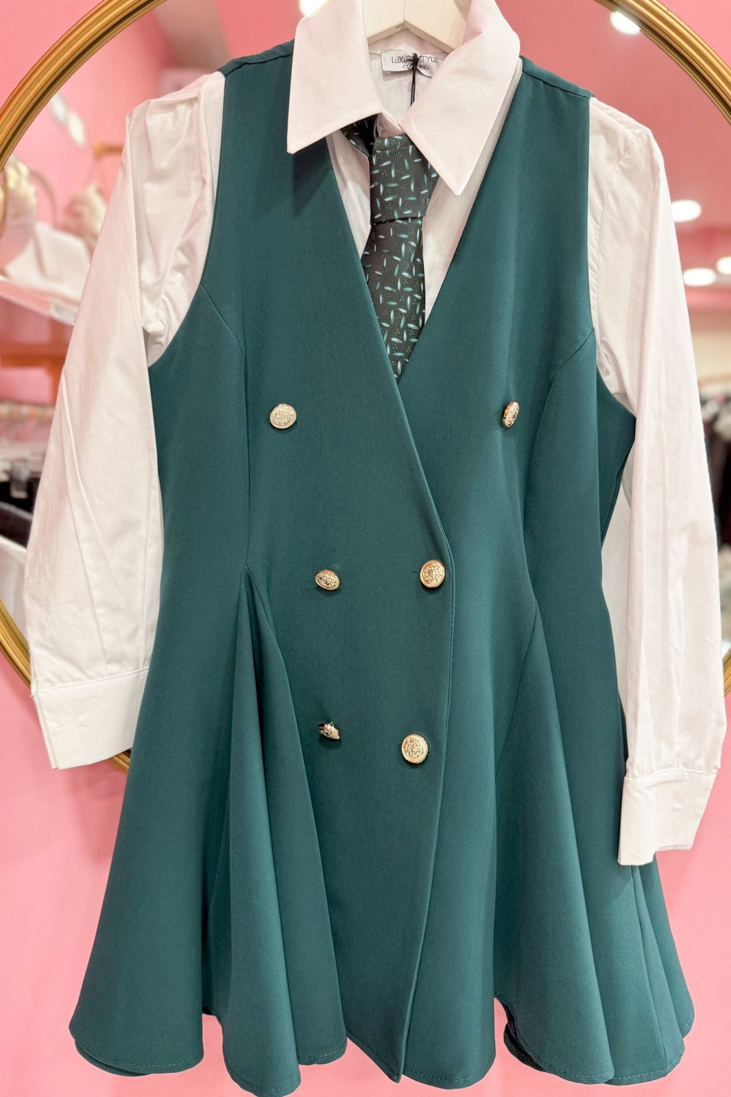 Cravatta verde fantasy
