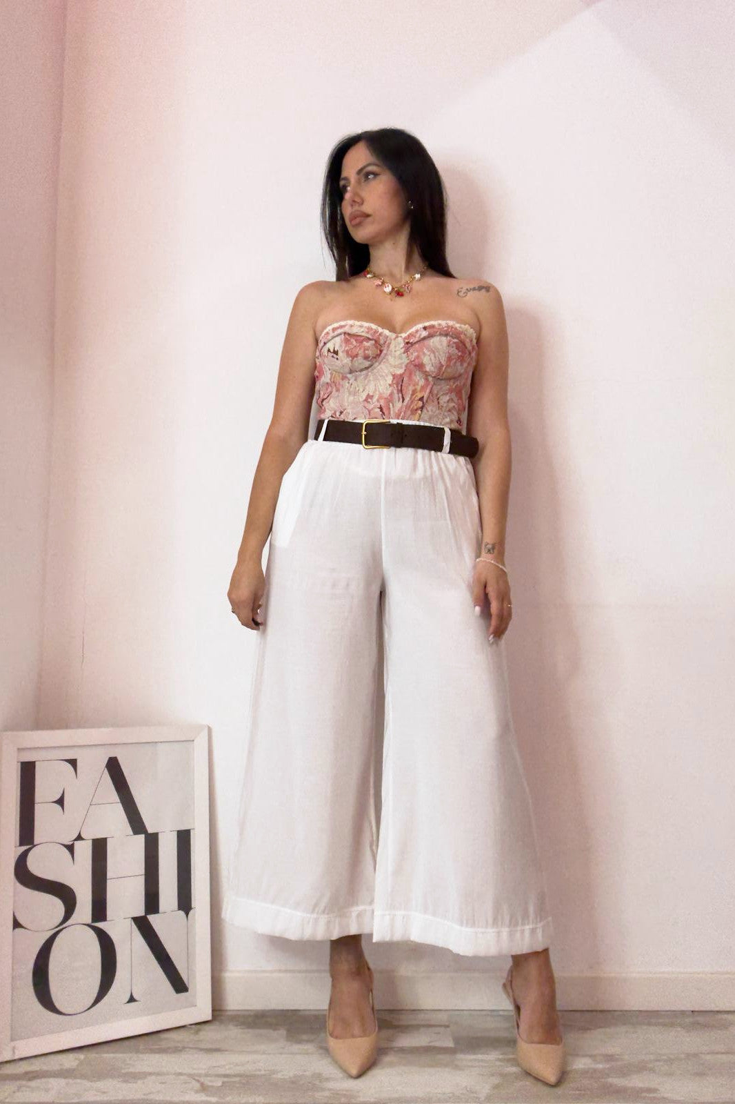 Pantalone vietri bianco