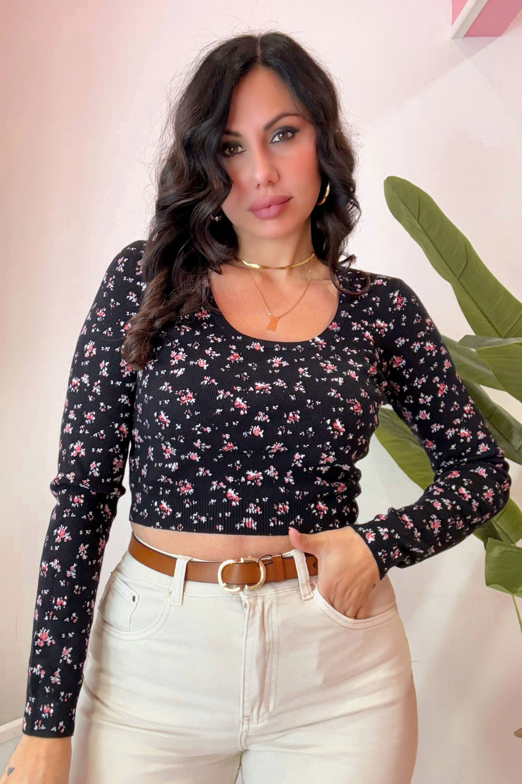 Crop fiorati 3 colori