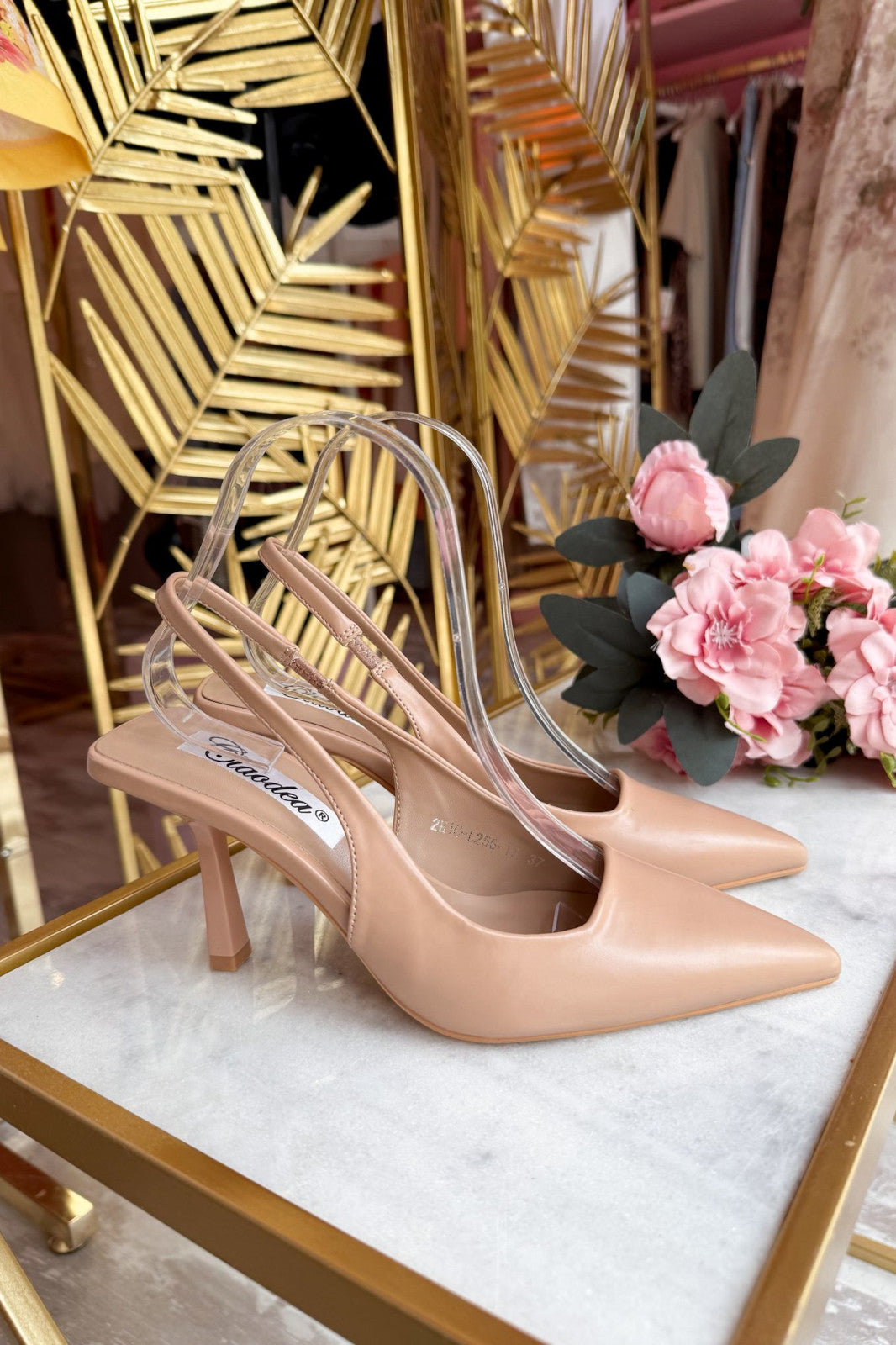 Scarpe opache nude