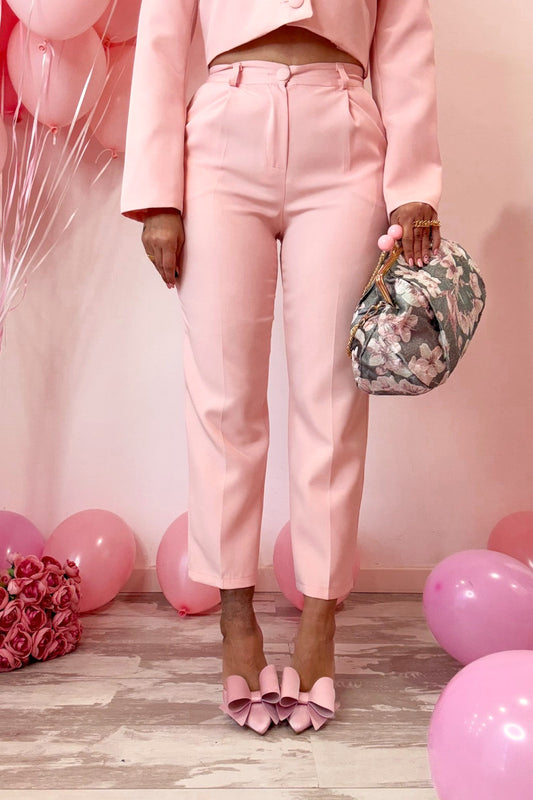 Pantalone raffinato rosa