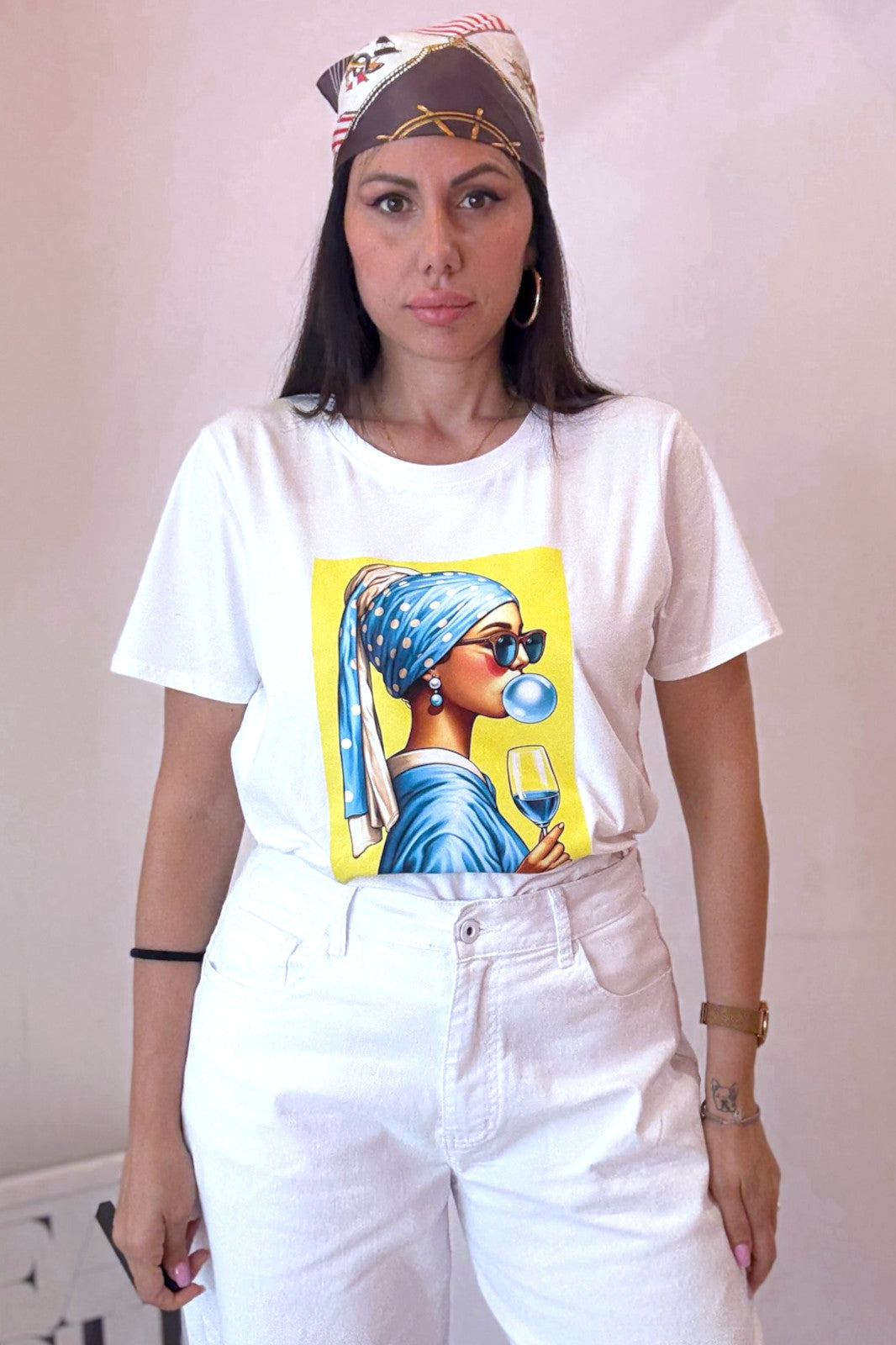 T-shirt pearl bubblegum