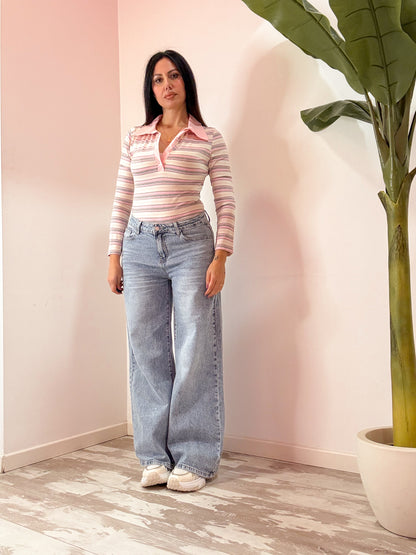 JEANS TASCA ROSA