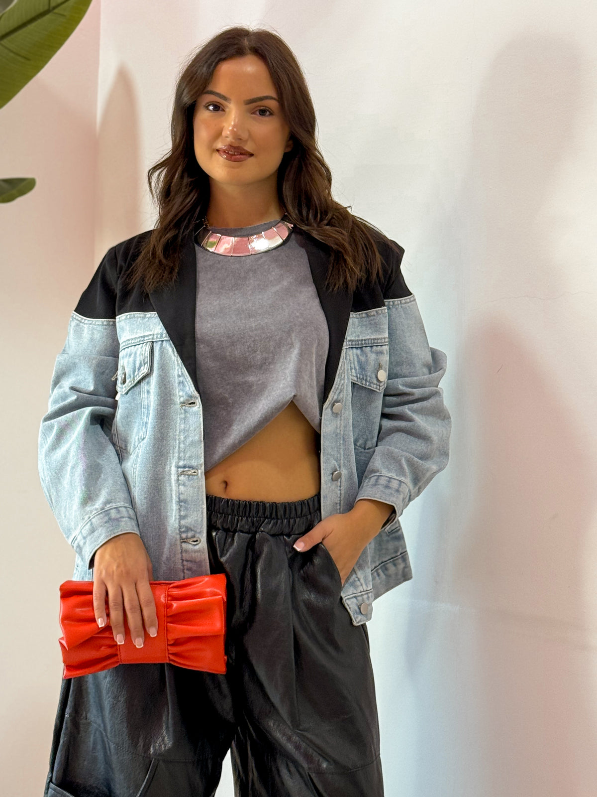 GIACCA JEANS BIC NERO