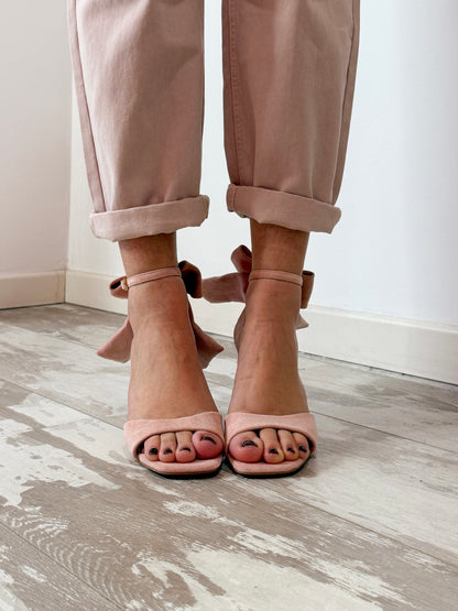 SANDALO FIOCCO ROSA