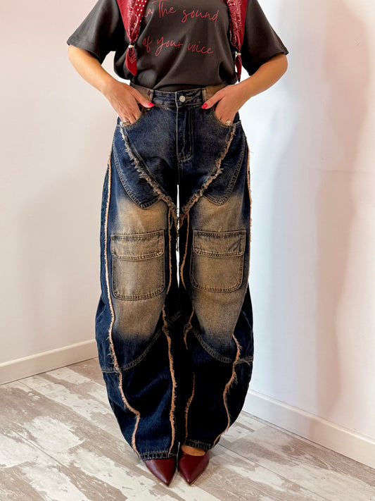 JEANS SFUMATO ROSA