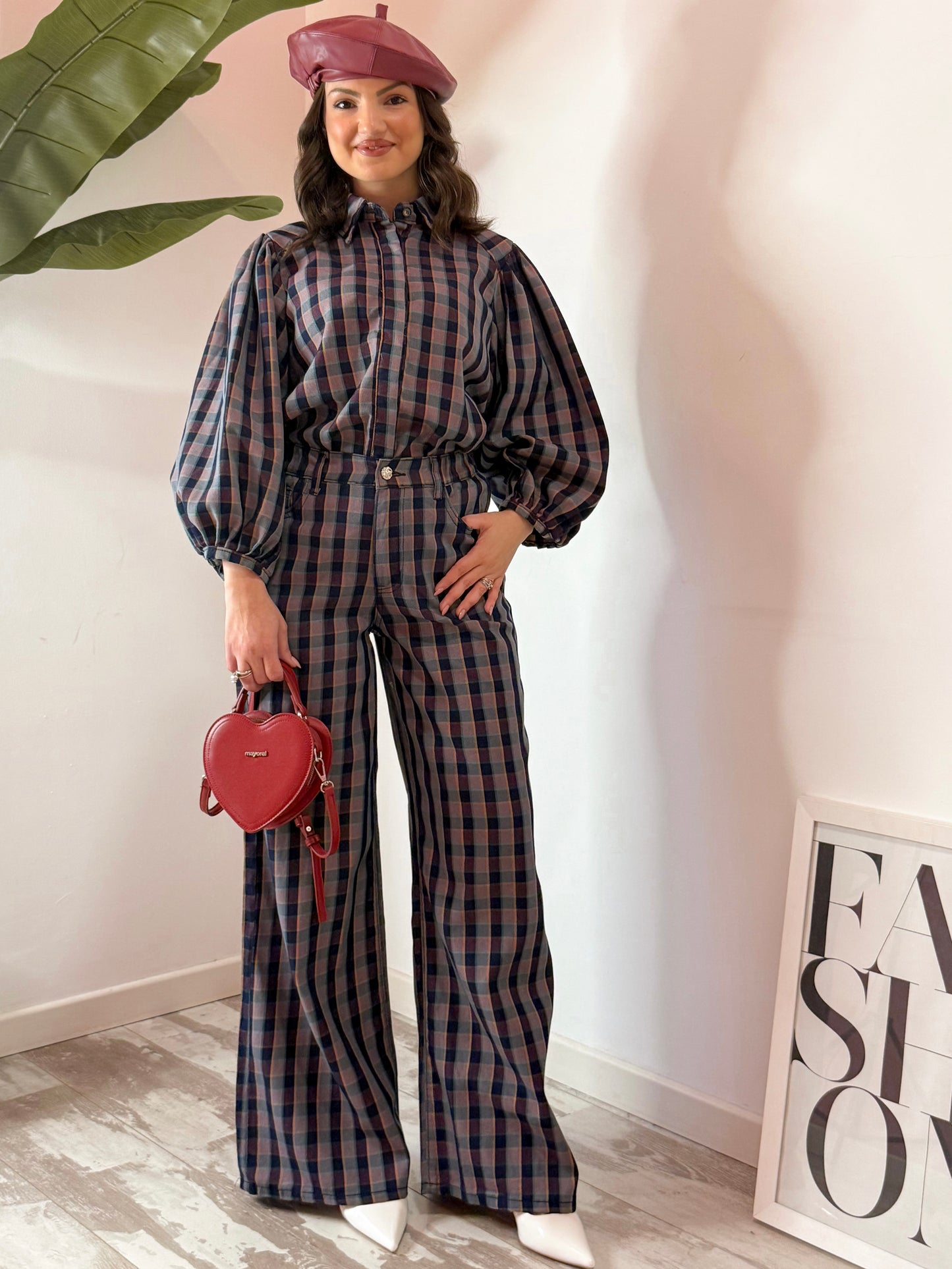 PANTALONE QUDRETTI SCURI