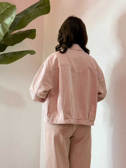 GIACCA JEANS GIOIELLO ROSA