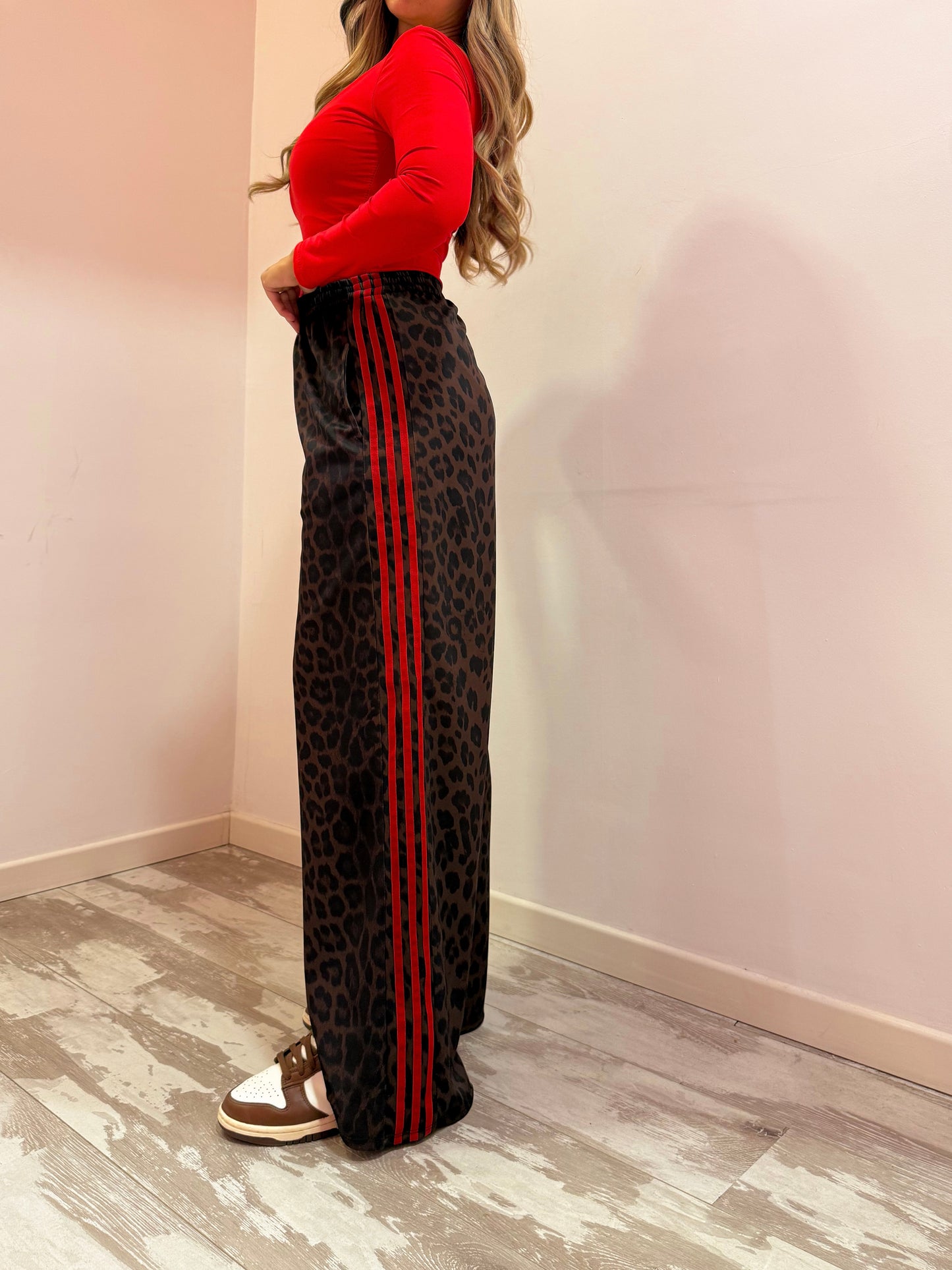 PANTALONE TUTA MACULATO ROSSO