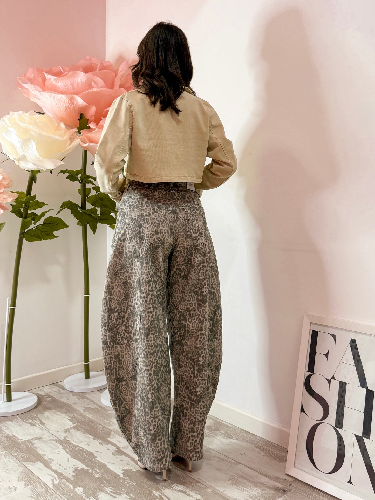 JEANS BALLOON MACULATO