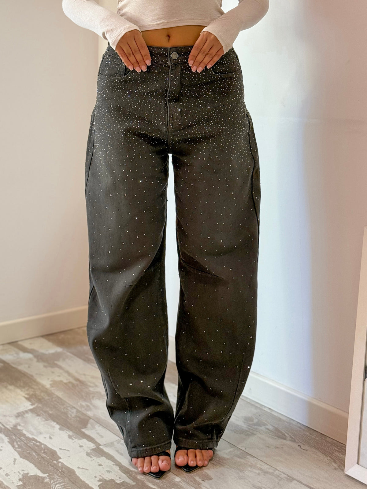 JEANS BRILLANTE VERDE