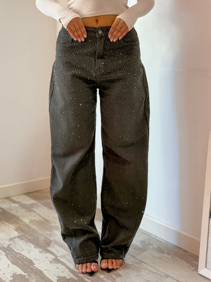 JEANS BRILLANTE VERDE