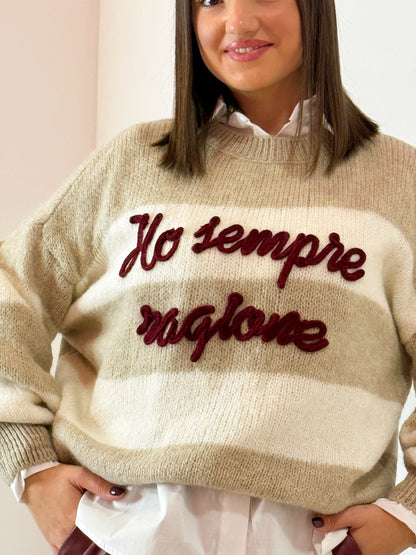 PULL RAGIONE 2 COLORI