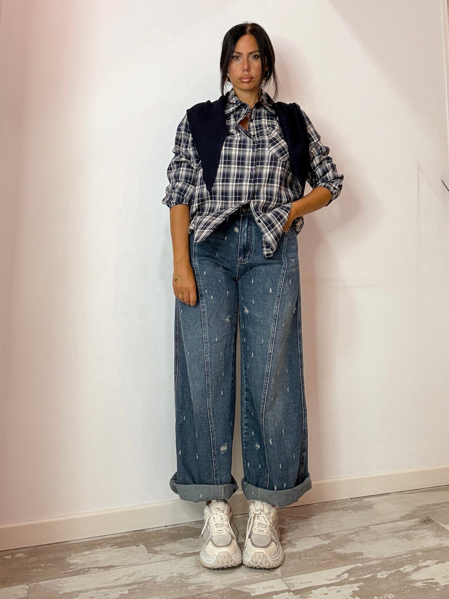 JEANS WIDE LEG CROPPED 250