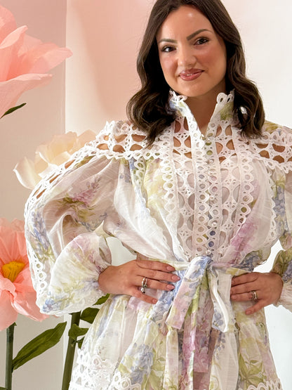 DRESS VENERE GIALLO E LILLA