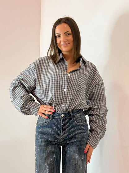 CAMICIA BOTTONCINI BLU