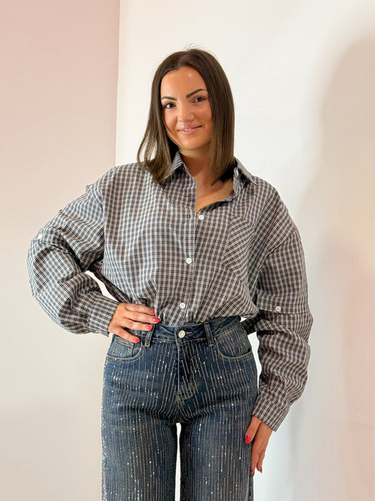 CAMICIA BOTTONCINI BLU