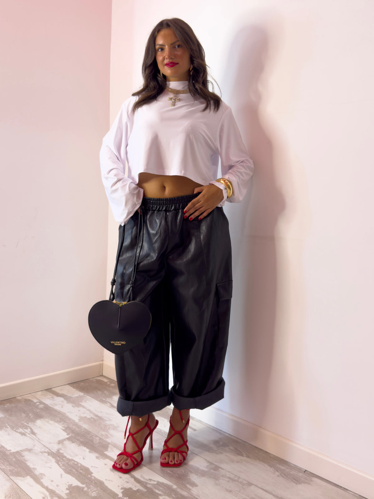 PANTALONE BALLOON SIMILPELLE