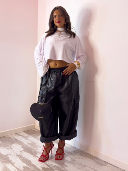 PANTALONE BALLOON SIMILPELLE