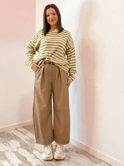 PANTALONE CAPRI TORTORA