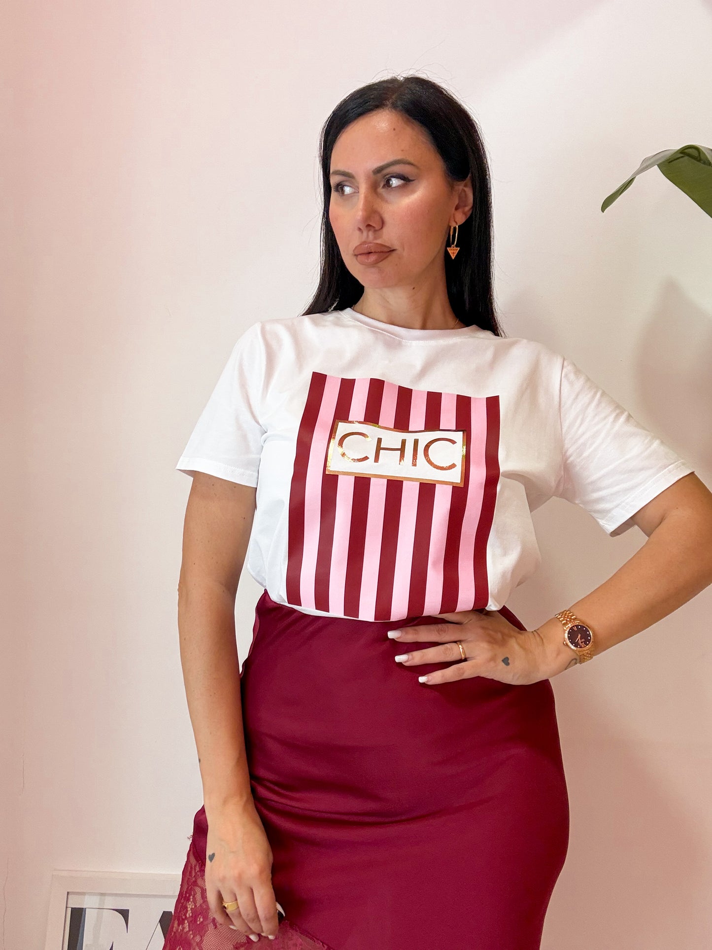 TSHIRT CHIC ROSA